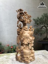 Tượng Phật Di Lặc Tam Phúc Gỗ Ngọc Am Cao 82 Ngang  30 Sâu 20 (cm) 0