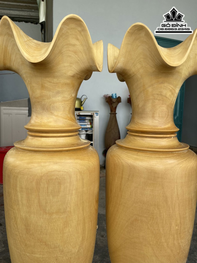 Lục Bình Gỗ Mít Cao 118 Đường Kính 29 (cm) 1