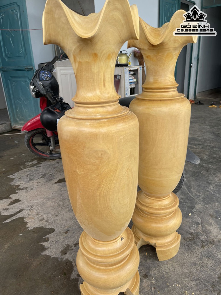 Lục Bình Gỗ Mít Cao 118 Đường Kính 29 (cm) 2