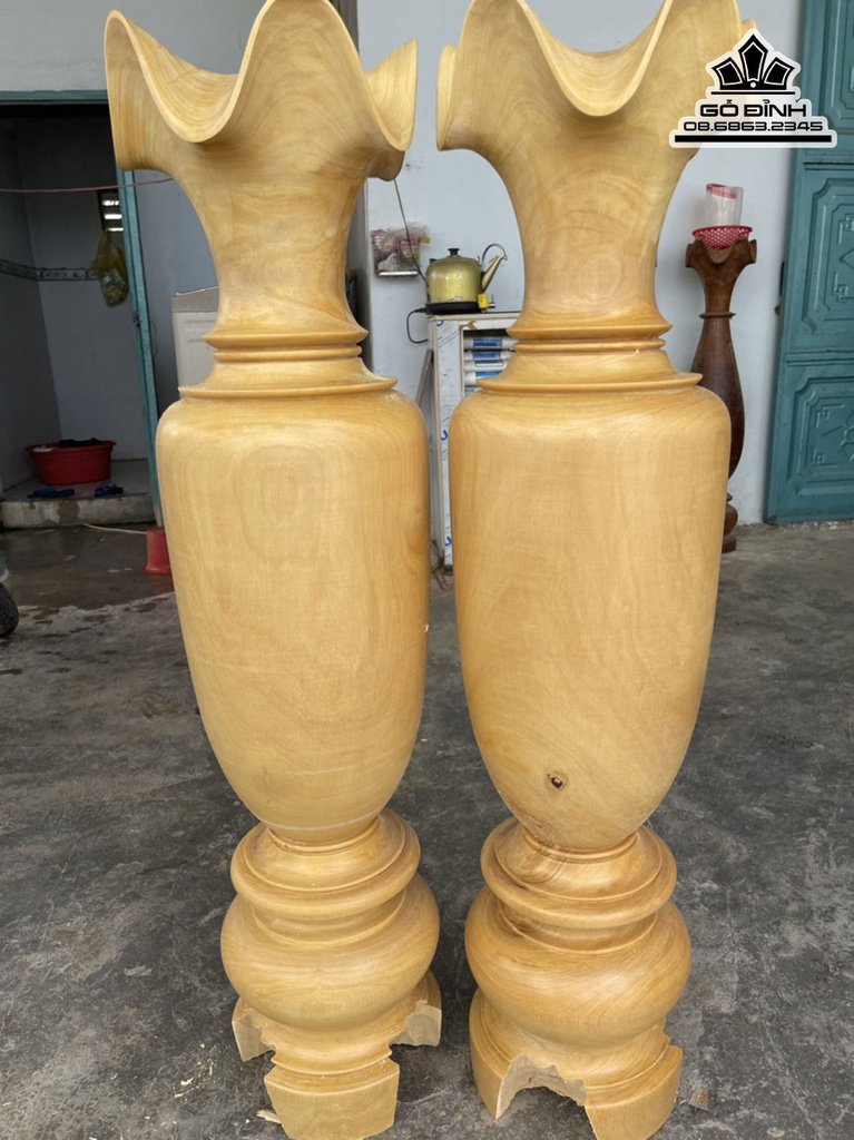 Lục Bình Gỗ Mít Cao 118 Đường Kính 29 (cm) 4