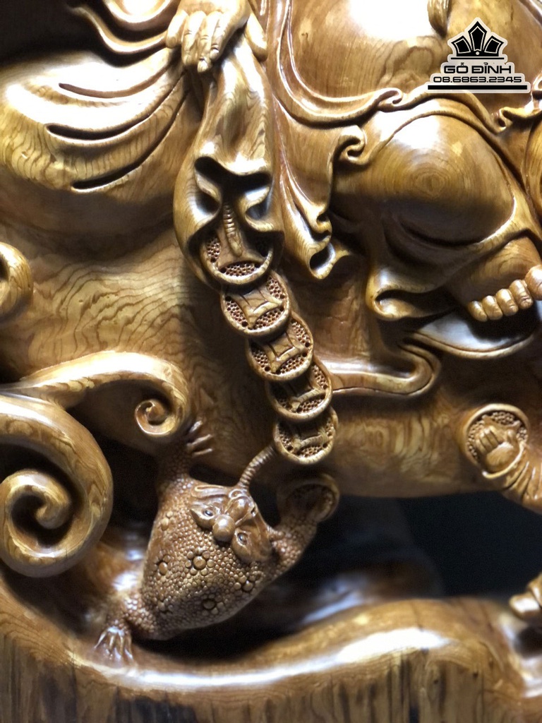 Tượng Phật Di  Lặc Ngũ Phúc Ngự Cung Trăng Cao 99 Ngang 60 Sâu 24 (cm) 0