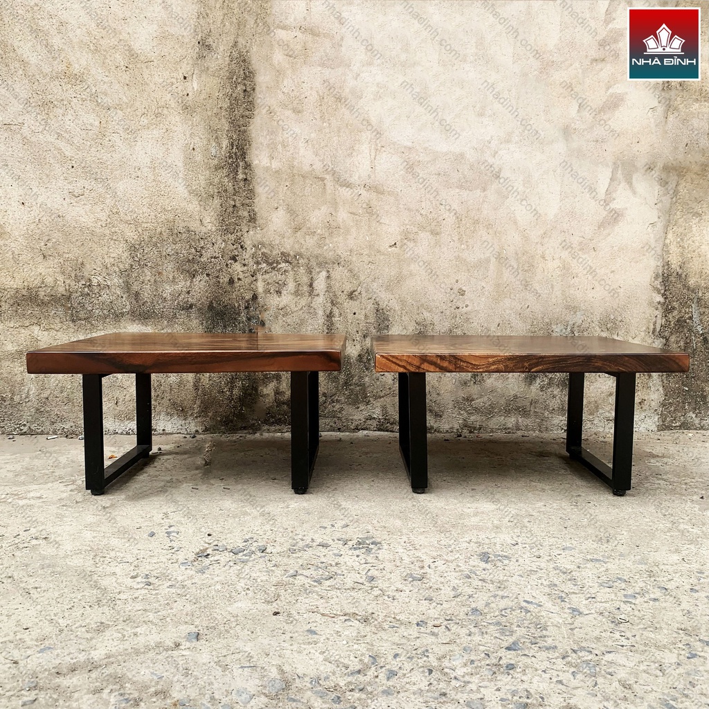 Bàn Trà Ngồi Bệt Gỗ Me Tây Dài 68 Rộng 59 Cao 35 (cm)0