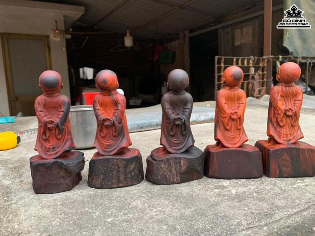 Tượng Vạn Sự Tùy Duyên Gỗ Trắc Cao 15 (cm) 2