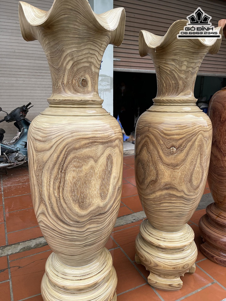 Lục Bình Gỗ Cẩm Vàng Cao 160 Đường Kính 46 (cm) 2