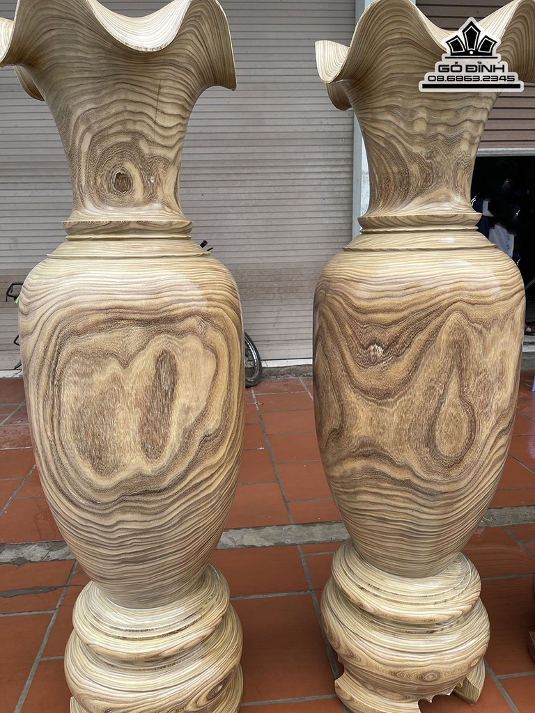 Lục Bình Gỗ Cẩm Vàng Cao 160 Đường Kính 46 (cm) 3