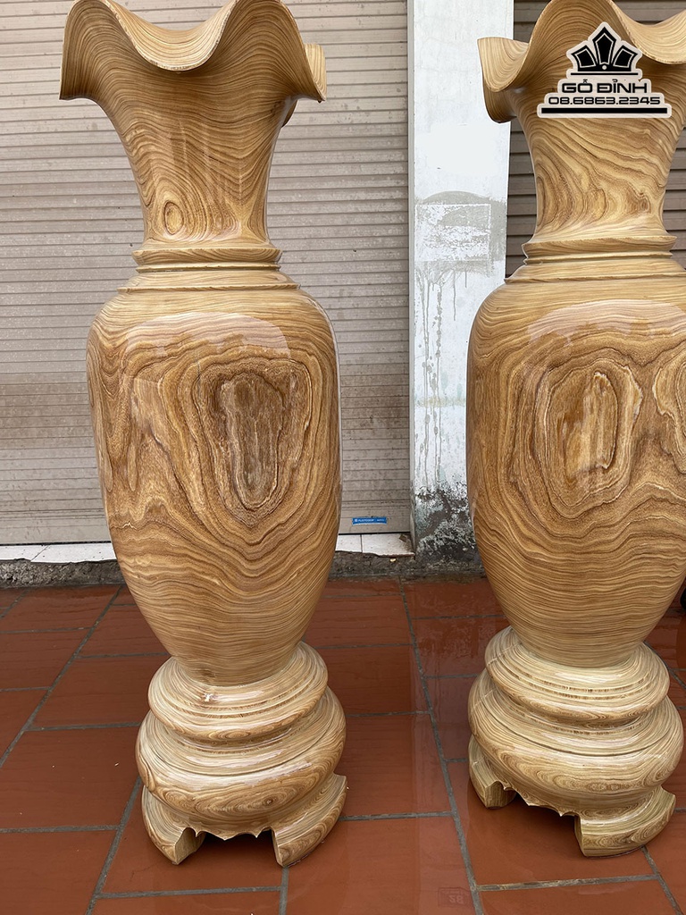 Lục Bình Gỗ Cẩm Vàng Cao 180 Đường Kính  55 (cm) 2