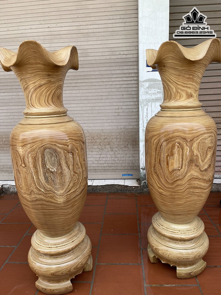 Lục Bình Gỗ Cẩm Vàng Cao 180 Đường Kính  55 (cm) 3