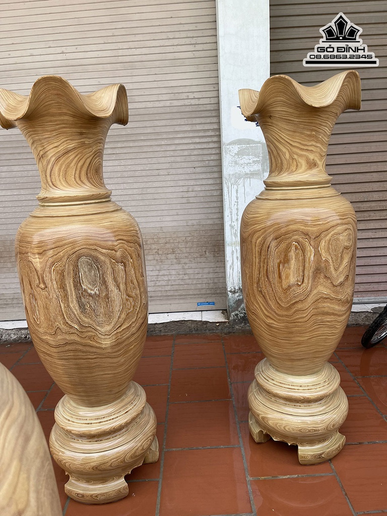 Lục Bình Gỗ Cẩm Vàng Cao 180 Đường Kính  55 (cm)5