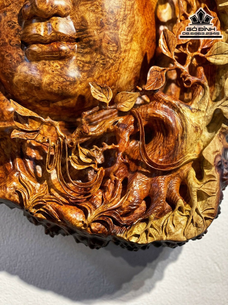 Tranh Gỗ Tranh Diện Phật Gỗ Hương Cao 63 Ngang 60 Dày 9 (cm) 0