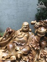Tượng Phật Di Lặc Nhị Phúc Gỗ Hương Cao 38 Ngang 56 Sâu 48 (cm) 0