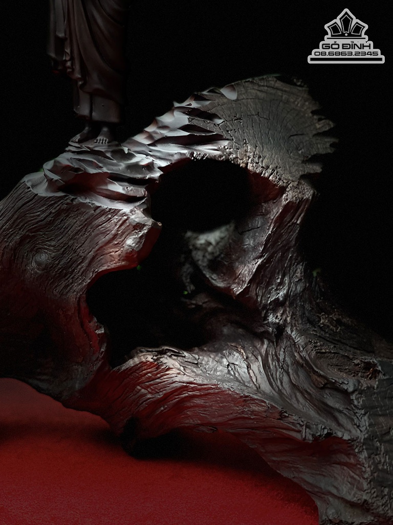 Tượng Phật Thích Ca Gỗ Trắc Cao 39 Ngang 46 Sâu 16 (cm) 3