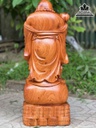 Tượng Phật Di Lặc Đứng Bao Tiền Gỗ Hương cao 60 Ngang 23 Sâu 19 (cm) 1