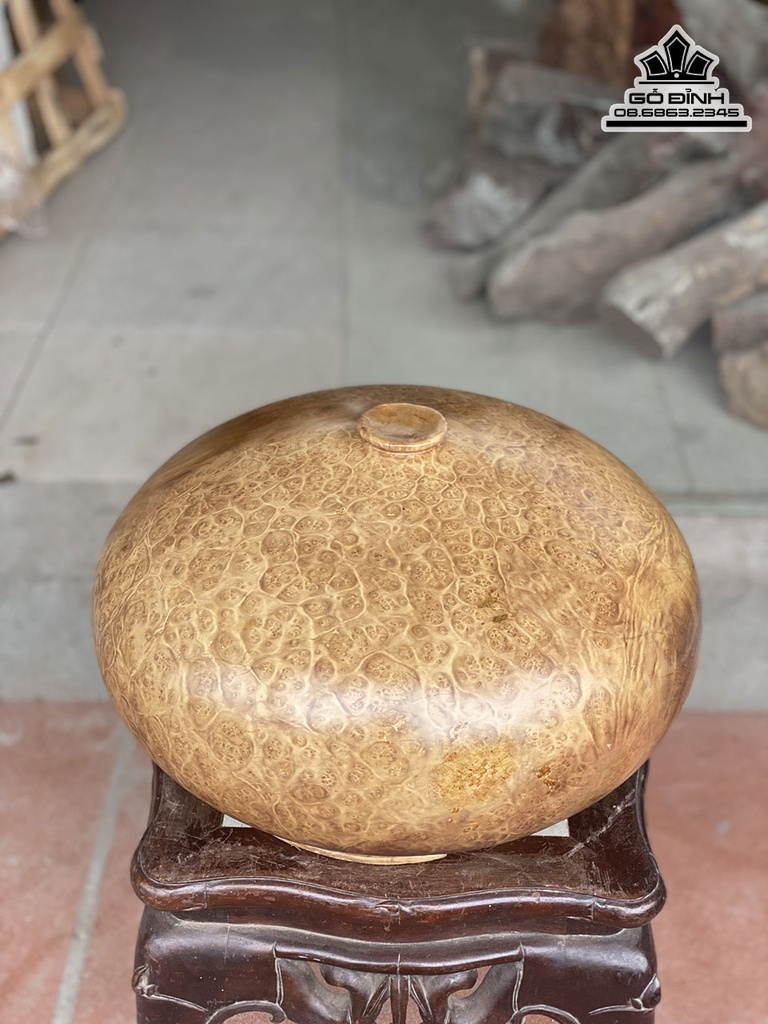 Bình Chum Phú Quý Gỗ Nu Kháo Cao 29 Đường Kính 46 (cm) 4