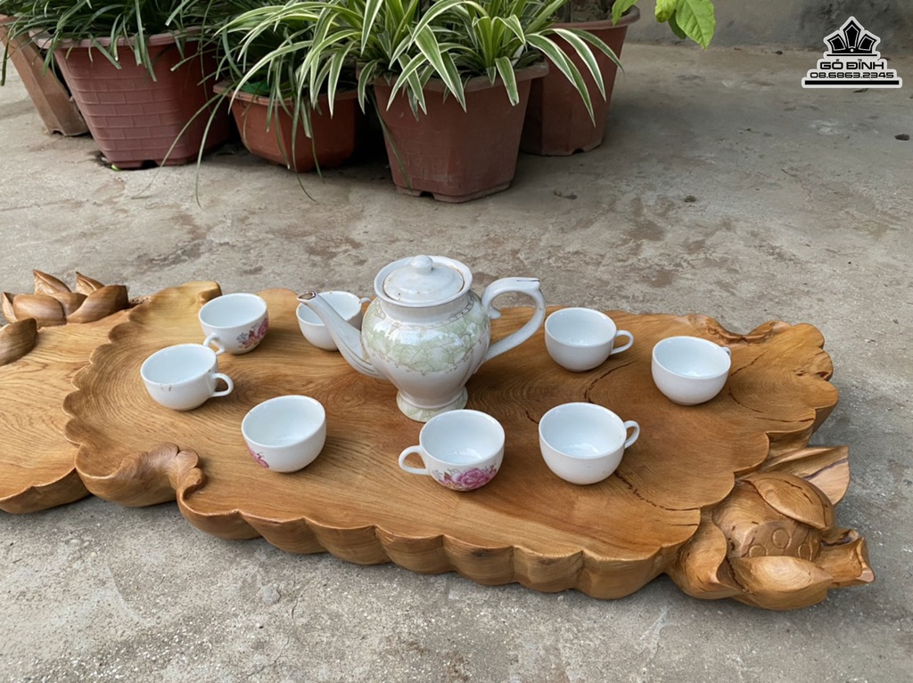 Khay Trà Gỗ Ngọc Am Dài 88 Rộng 31 Dày 6 (cm) 0