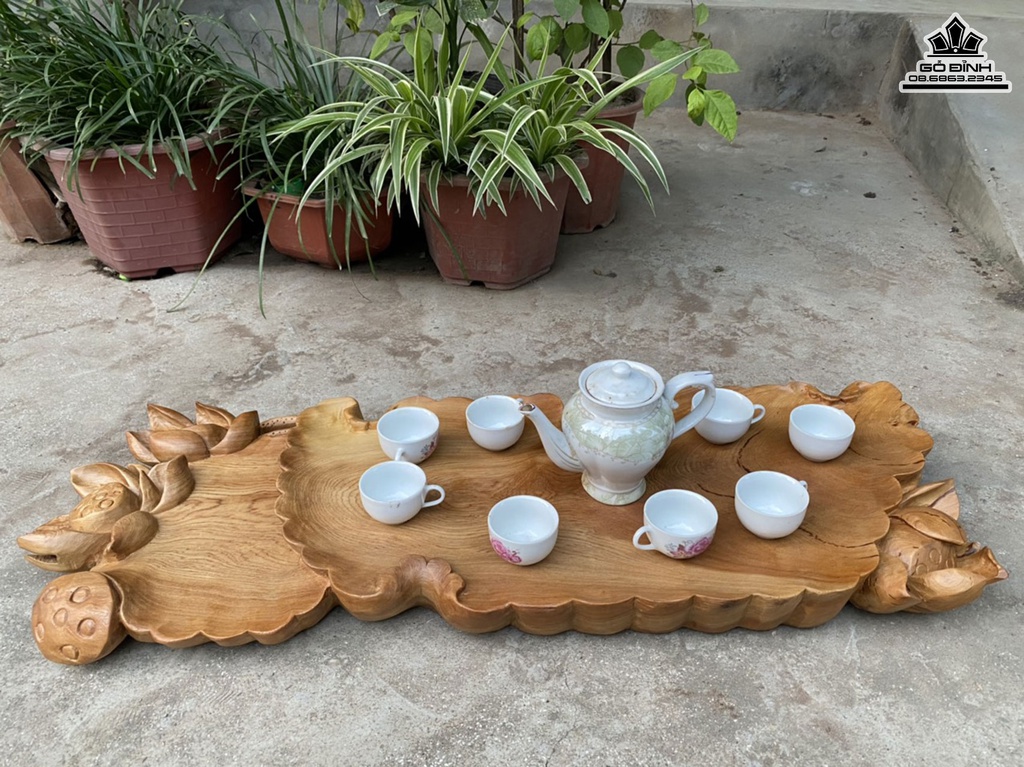 Khay Trà Gỗ Ngọc Am Dài 88 Rộng 31 Dày 6 (cm) 1