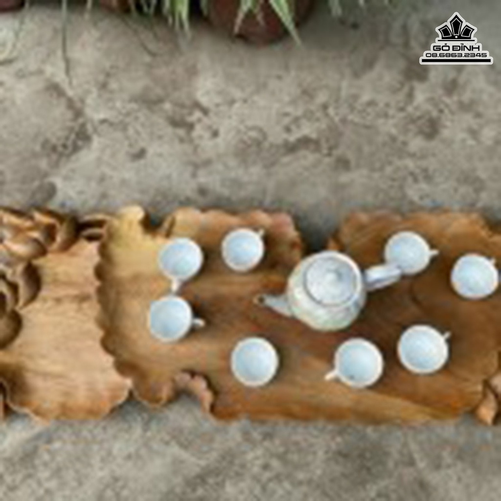 Khay Trà Gỗ Ngọc Am Dài 88 Rộng 31 Dày 6 (cm)4