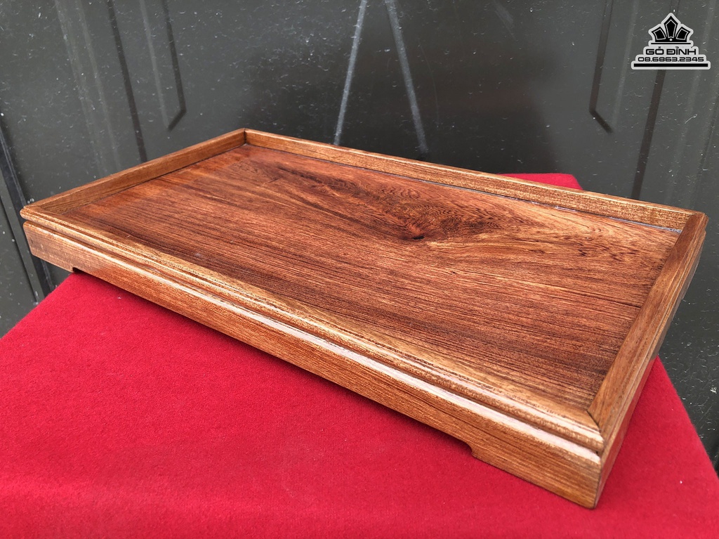 Khay Trà Gỗ Hương Dài 41 Rộng 23.5 Dày 4 (cm) 0