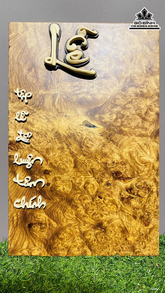 Tranh Gỗ Tranh Chữ Nhân Nghĩa Lễ Tín Trí Gỗ Nu Hương Cao 38 Ngang 25 Dày 1 (cm) 2