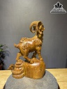 Tượng Nhất Dương Tài Lộc Gỗ Ngọc Am Cao 54 Ngang 36 Sâu 19 (cm) 4