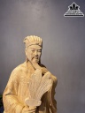 Tượng Khổng Minh Gia Cát Lượng Gỗ Ngọc Am Cao 80 Ngang 23 Sâu 16 (cm) 3