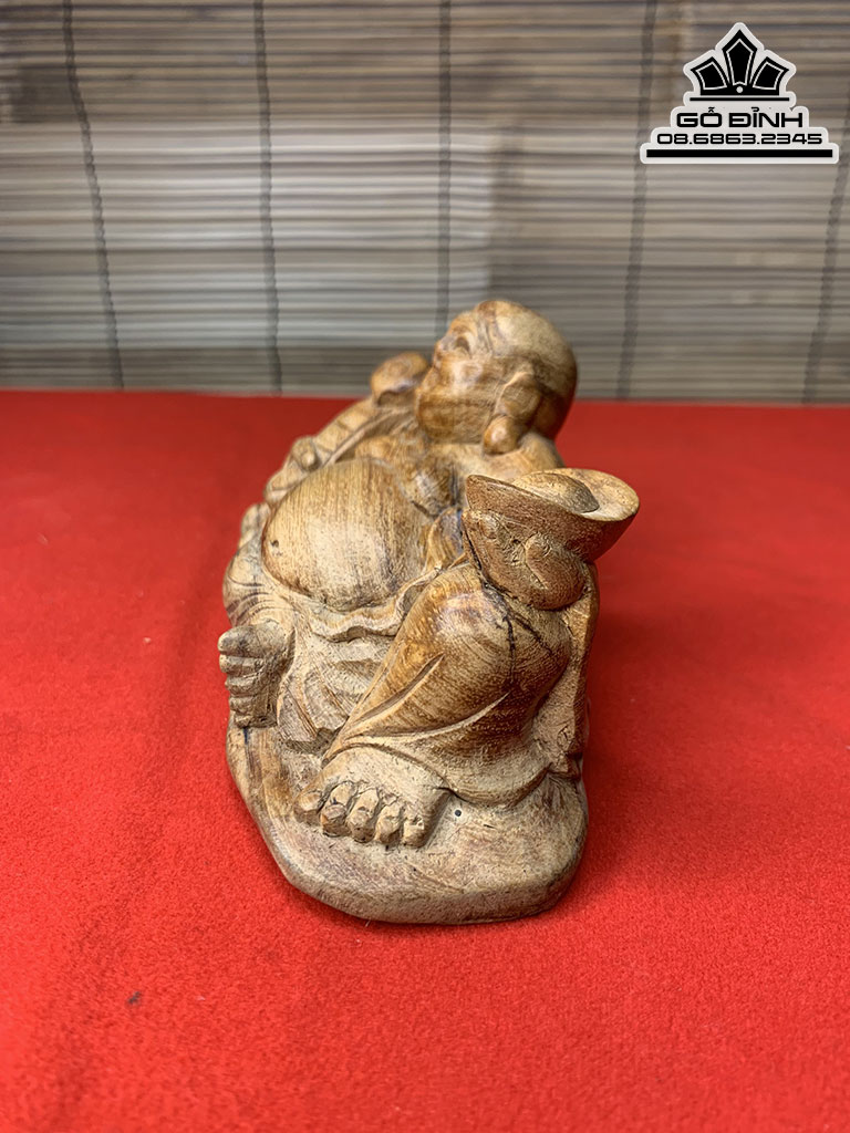 Tượng Phật Di Lặc Để Xe  Gỗ Sưa Cao 7 Ngang 15.5 Sâu 7 (cm) 4