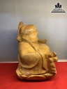 Tượng Phật Di Lặc Gỗ Pơ Mu Cao 27 Ngang 27 Sâu 18 (cm) 4