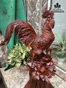 Tượng Gà Trống (Nhất Kê) Gỗ Hương Cao 105 Ngang 60 Sâu 38 (cm) 0