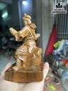 Tượng Quan Công Ngồi Đọc Sách Gỗ Bách Xanh Cao 15 Ngang 10 Sâu 7 (cm) 0