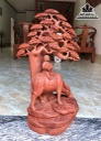 Tượng Tiểu Đồng Chăn Trâu Gỗ Hương Việt Cao 67 Ngang 42 Sâu 25 (cm) 0
