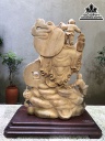Tượng Phật Di Lặc Tam Phúc Gỗ Ngọc Am Cao 55 Ngang 40 Sâu 20 (cm) 0