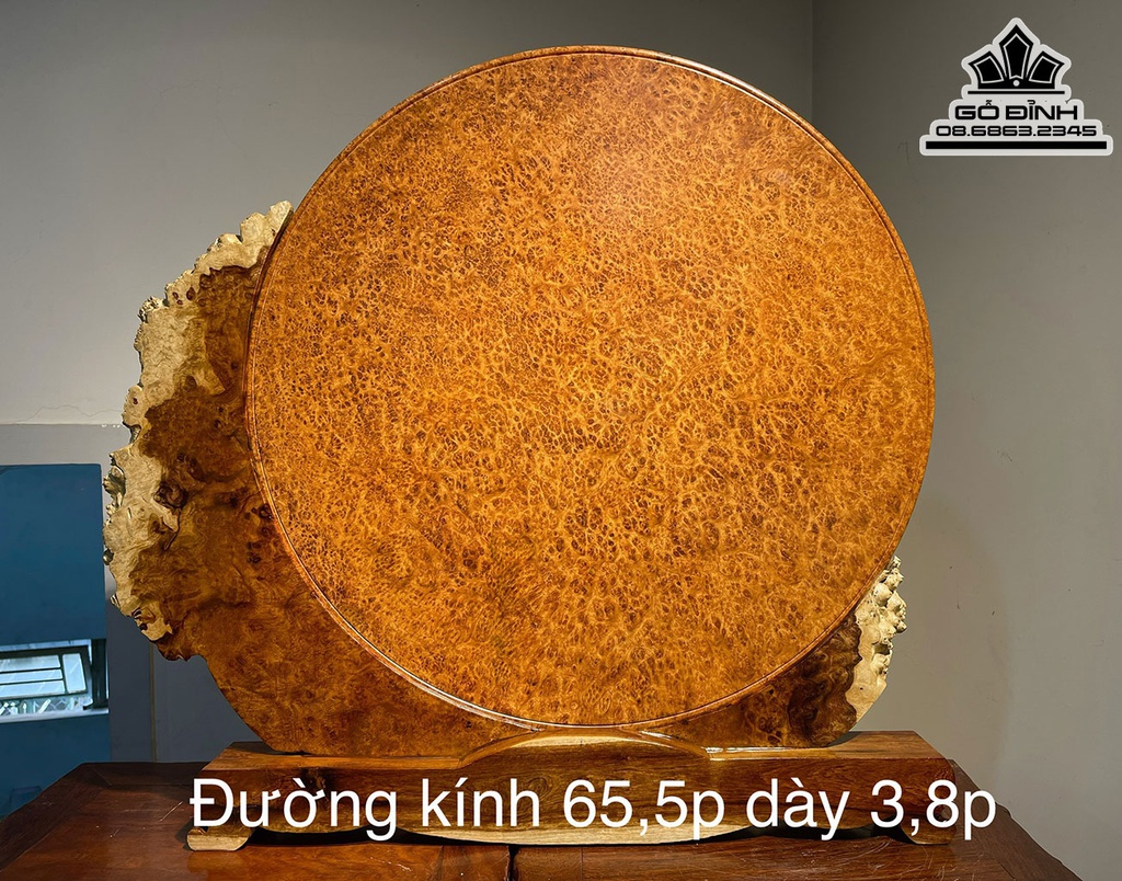 Đĩa Gỗ Nu Hương Đường Kính 65 Dày 3.8-5 (cm) 1