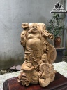Tượng Phật Di Lặc Gỗ Ngọc Am Cao 45 Ngang 32 Sâu 27 (cm) 3