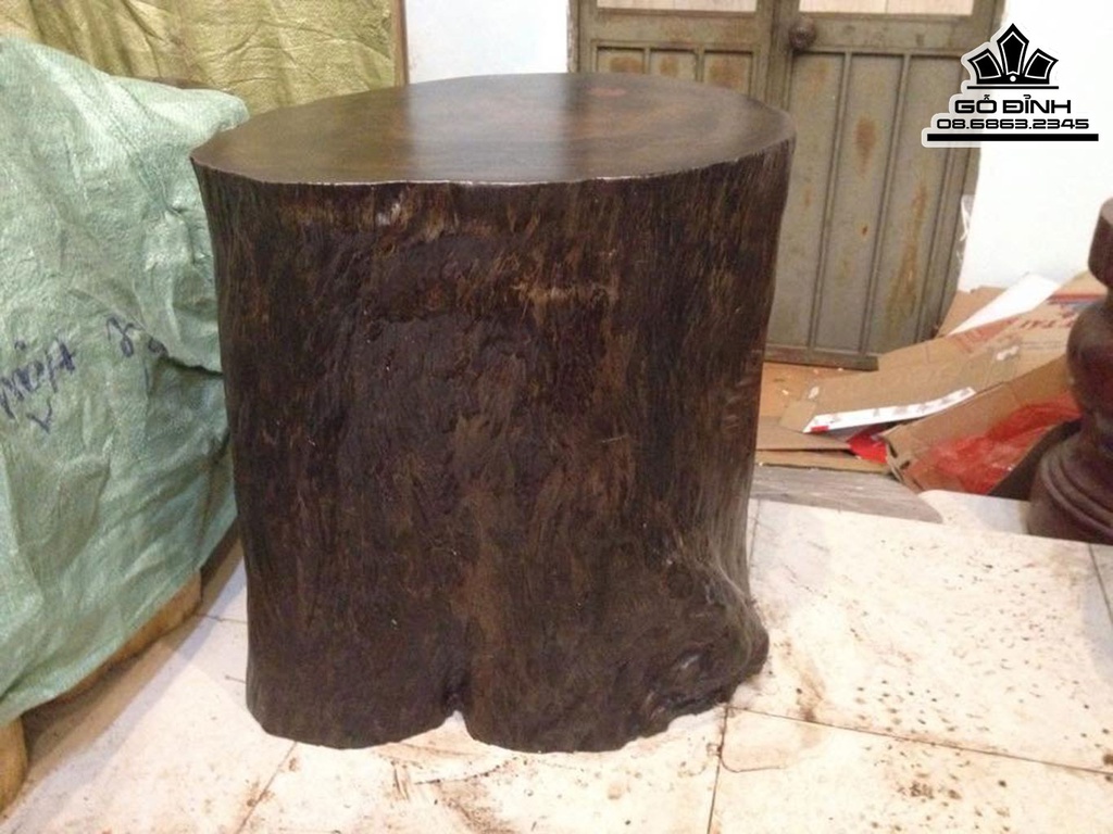 Đôn Gỗ.Đôn Góc Cây Gỗ Sao Xanh Cao 56 Ngang 58 Sâu 48 Mặt 55-41 DS904 2