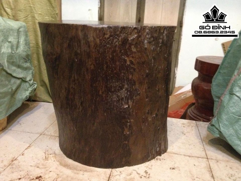 Đôn Gỗ.Đôn Góc Cây Gỗ Sao Xanh Cao 56 Ngang 58 Sâu 48 Mặt 55-41 DS904 7