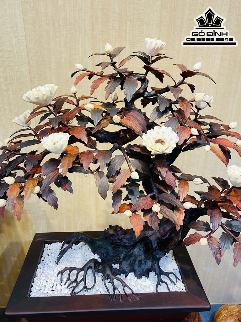 Chậu Hoa Phù Dung Gỗ Trắc Cao 68 Ngang 68 Sâu 30 (cm) 0