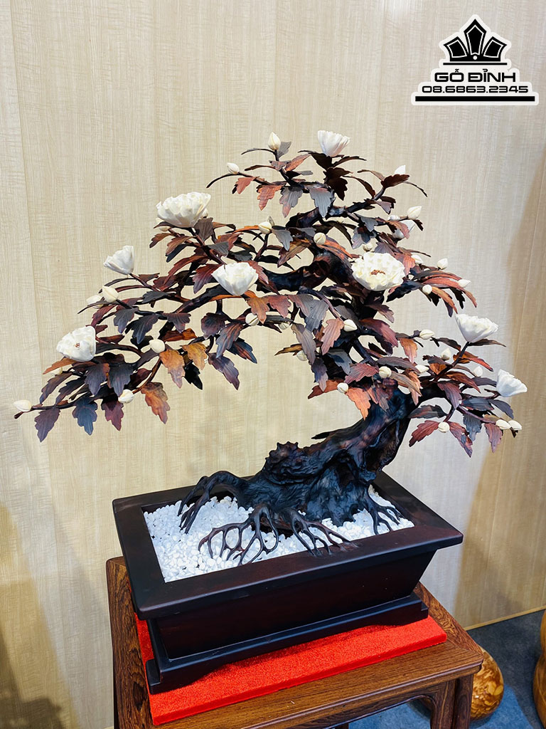 Chậu Hoa Phù Dung Gỗ Trắc Cao 68 Ngang 68 Sâu 30 (cm) 1