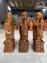 Tượng Phúc Lộc Thọ (Tam Đa) Gỗ Bách Xanh Cao 30 Ngang 10 Sâu 7 (cm) 4