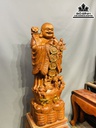 Tượng Phật Di Lặc Chúc Phúc Gỗ Hương Đá Nguyên Khối Cao 100 Ngang 35 Sâu 30 (cm) 1