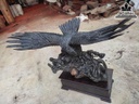 Tượng Đại Bàng Gỗ Mun Sừng Cao 66 Ngang 106 Sâu 55 (cm) 1