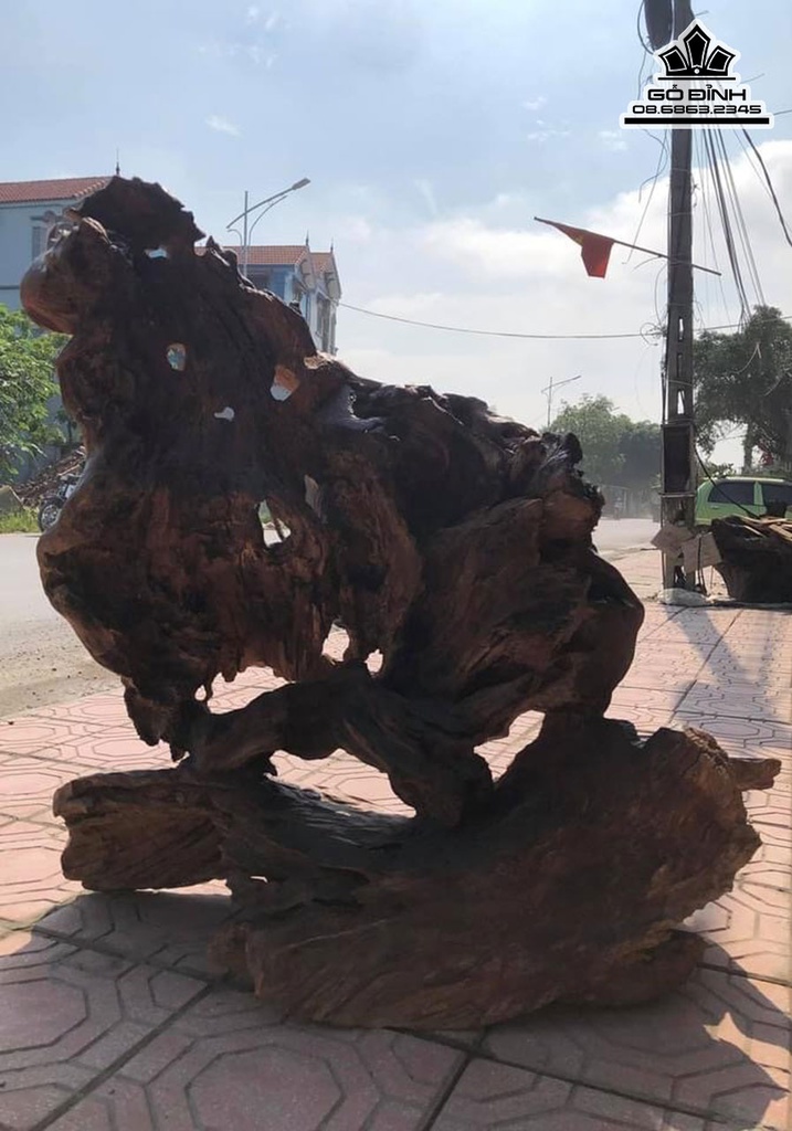 Tượng Đạt Ma Hàng Long Gỗ Bách Xanh Cao 128 Ngang 117 Sâu 47 (cm) 0