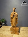 Tượng Gia Cát Lượng (Khổng Minh) Gỗ Ngọc Am Cao 70 Ngang 22 Sâu 17 (cm) 1