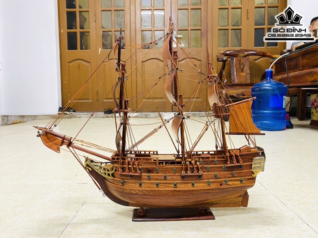 Thuyền Buồm Xuôi Gió Cao 45 Ngang 40 Sâu 10 (cm) 0