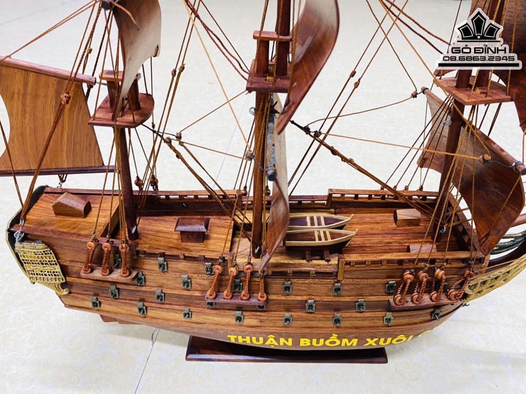 Thuyền Buồm Xuôi Gió Cao 45 Ngang 40 Sâu 10 (cm) 2