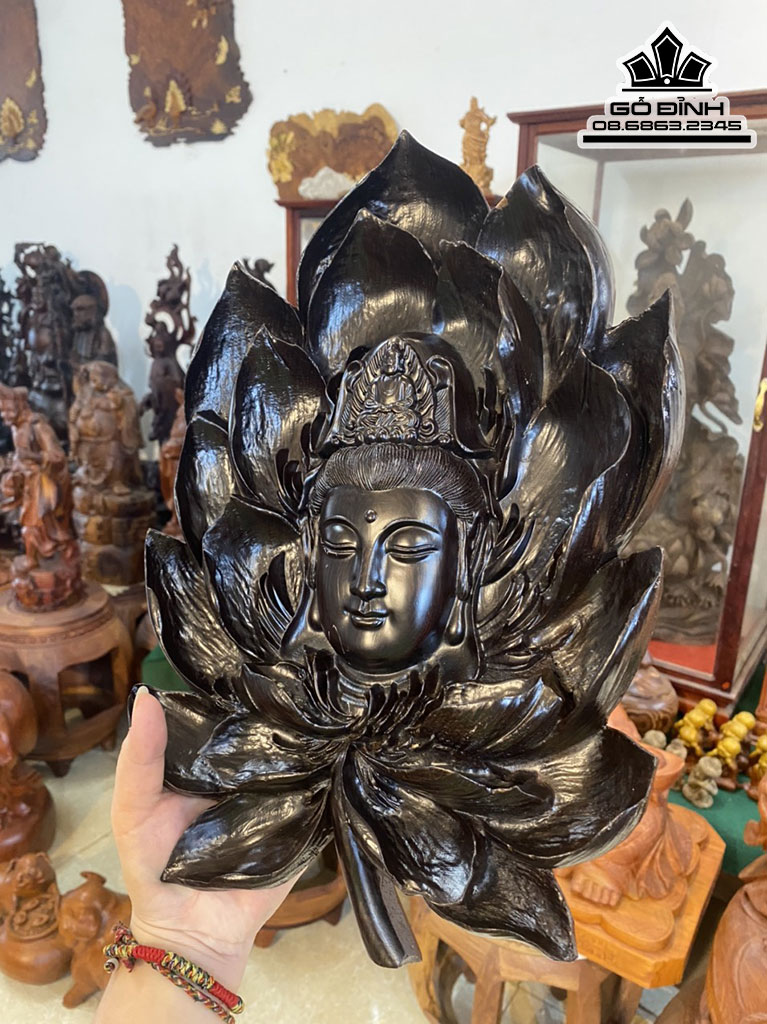 Diện Phật Gỗ Mun Cao 36 Ngang 24 Dày 4 (cm) 1