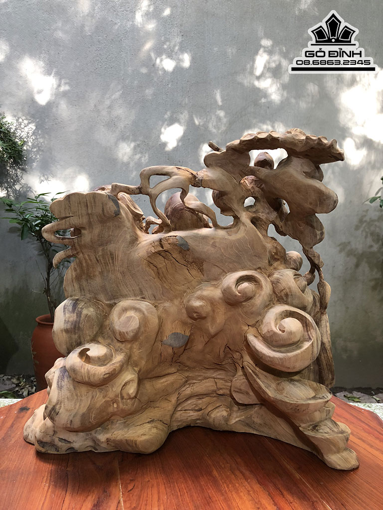 Tượng Phật Di Lặc Ngồi Bao Tiền Gỗ Ngọc Am Cao 43 Ngang 46 Sâu 32 (cm) 1