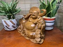Tượng Phật Di Lặc Tam Phúc Gỗ Ngọc Am Cao 27 Ngang 39 Sâu 15 (cm) 2
