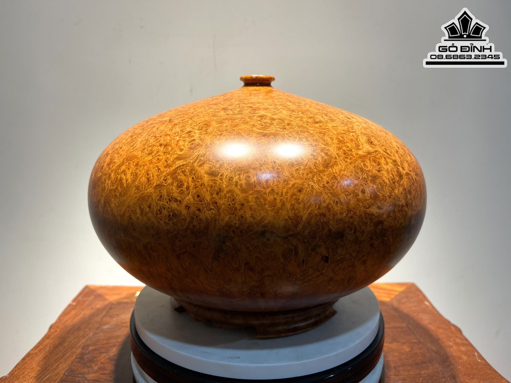 Bình Phú Quý Gỗ Nu Hương Cao 22 Đường Kính 31 (cm) 3