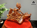 Tượng Phật Di Lặc Ngũ Phúc Gỗ Sưa Cao 35 Ngang 46 Sâu 32 (cm)5