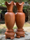 Cặp Lục Bình Gỗ Hương Nguyên Khối Cao 180 Đường Kính 54 (cm) Số 7 0