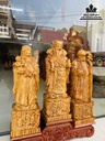 Bộ Tượng Tam Đa Phúc Lộc Thọ Gỗ Huyết Long Cao 40 Ngang 13 sâu 10 (cm) 4
